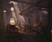 Fernand cormon An Iron Forge oil painting reproduction